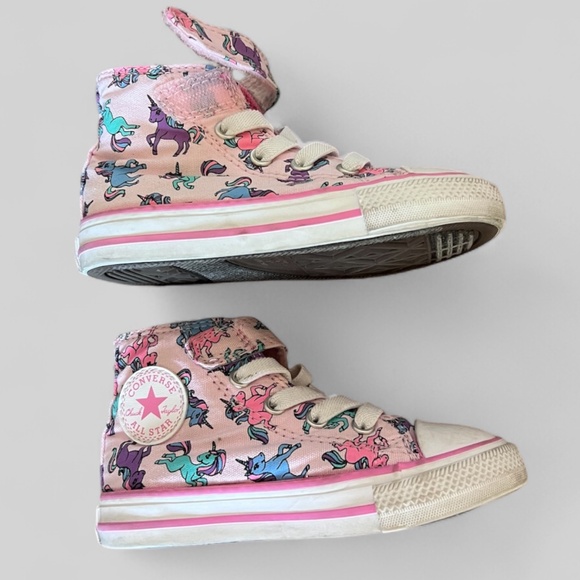 Girls Unicorn Converse, size 7 - Picture 1 of 6